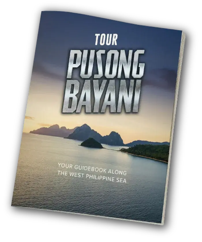 Tour Pusong Bayani: pabalat ng WPS travel guide
